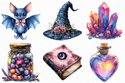 Halloween Girly Witch Vibes Clipart, an Illustration by Craft Nest (Thumbnail 2 of 6)