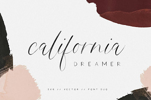 California Dreamer Font Duo SVG