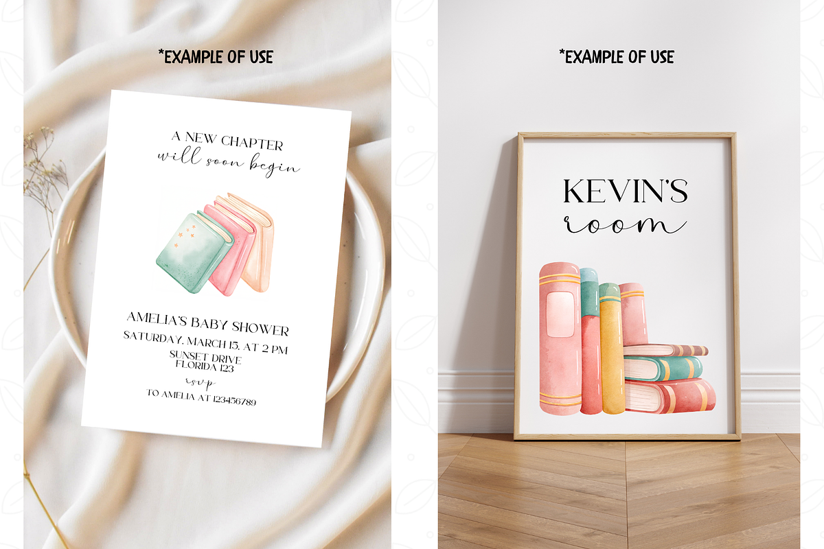 Watercolor Book Png Bundle, an Illustration by TatiMockup (Photo 4 of 4)