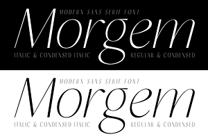 Morgem Modern Sans Serif Font