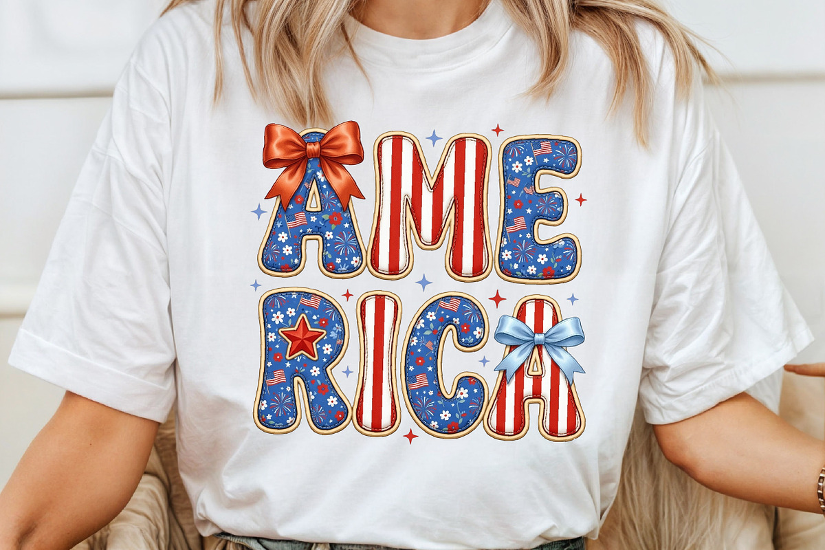 Preppy America PNG, Coquette, a Seasonal Illustration by Sublimation Artist (Photo 4 of 9)