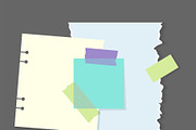 Paper notes stickers. Place, an Object Illustration by Things for designers (Thumbnail 3 of 3)