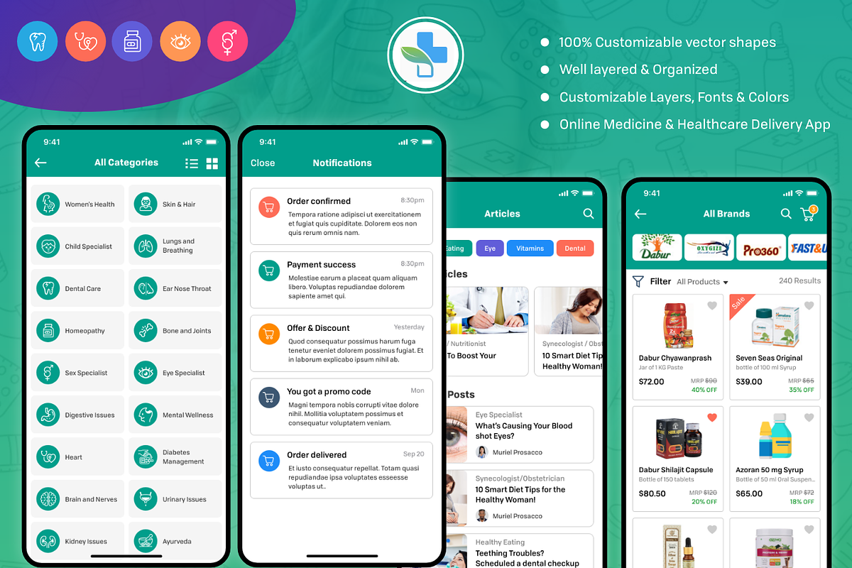 Medical Pharmacy App, a Websites & App Template by UX Design Master (Photo 4 of 15)