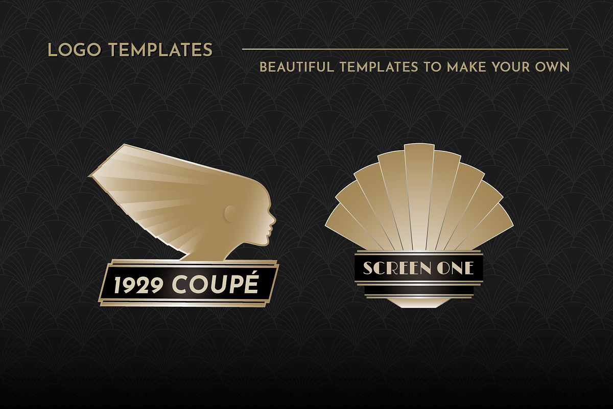 Art Deco Logos and Badges Vol 1, an Icon by Wingsart Studio (Photo 3 of 5)