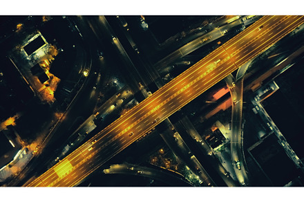 Top down of metropolis cityscape at, an Architecture Photo by Goinyk