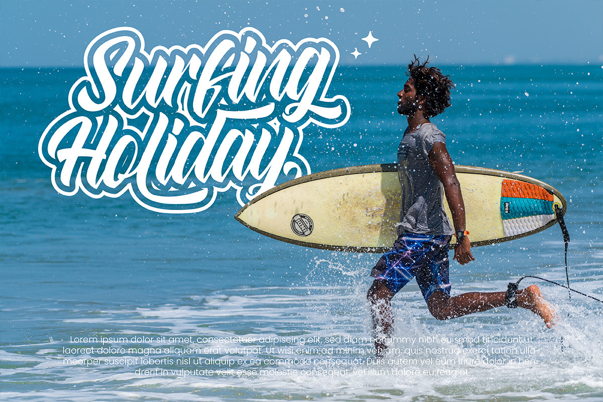 Straight Ahead Modern Script Font, a Script Font by Ronny Studio (Photo 2 of 11)