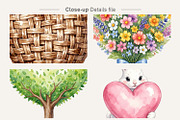 Whimsical Easter Heart Sublimation, an Illustration by Artnoy (Thumbnail 4 of 8)