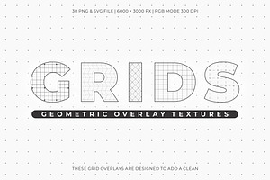 Grids – Geometric Overlay Textures, a Texture Graphic by Partikusi Design