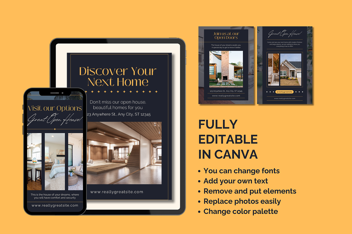 20 Real Estate Posters Templates, a Templates & Theme by TemplateCastleStore (Photo 12 of 15)