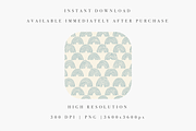 Dusty Blue Half Arch Seamless Patter, a Pattern Graphic by Pati Charm Studio (Thumbnail 2 of 7)