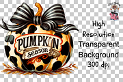 Cow Print Pumpkin Season PNG Bundle, a Graphic by Clipart Studio (Thumbnail 10 of 11)
