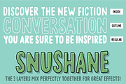 Snushane font, a Sans Serif Font by pizzadudedotdk (Thumbnail 2 of 4)