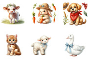 Farm Animal Clipart, a Seasonal Illustration by CreationArt (Thumbnail 2 of 5)