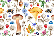 Summer nature illustrations kit, a Texture Illustration by Sundra (Thumbnail 4 of 7)