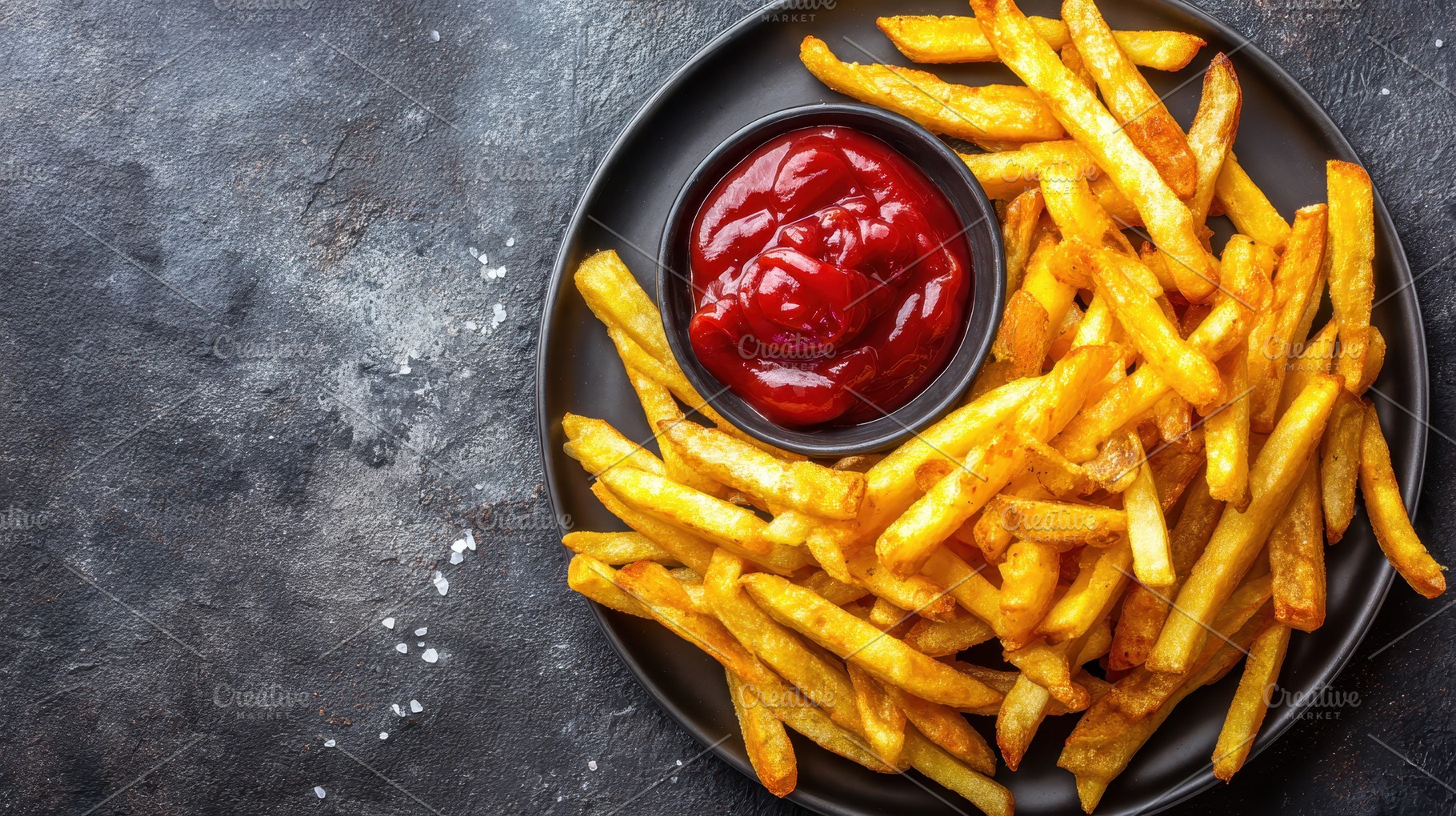 Crispy homemade American French, a Photo by Pavel_design