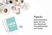 Note Card Templates for Illustrator, a Stationery Template by Michelle Hickey Design (Thumbnail 1 of 6)