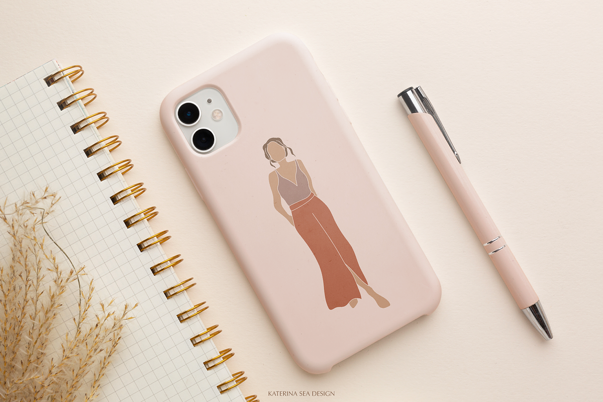 Balance - abstract woman & elements, a Healthcare Illustration by Katerina.Sea.Design (Photo 7 of 10)