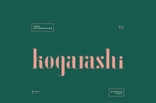 Kogarashi Display Font