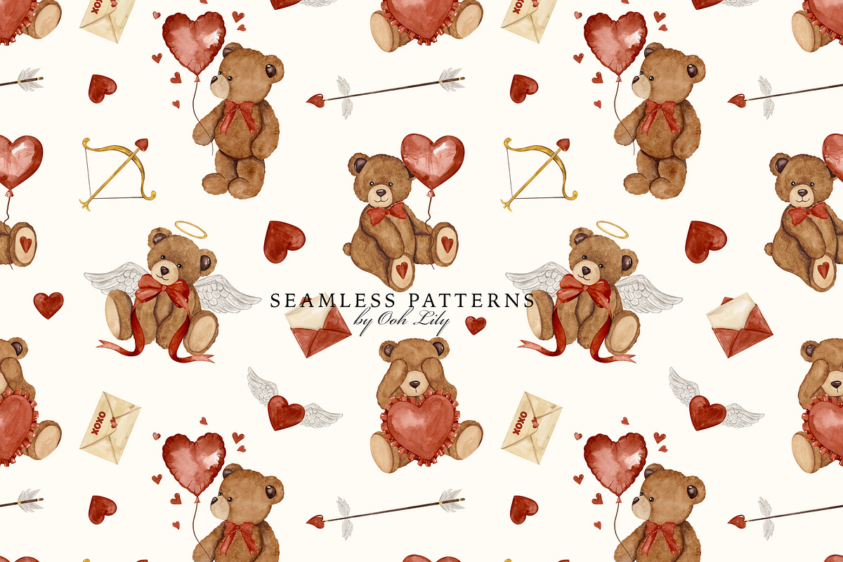 Whimsical Teddy Bear Love Collection, a Decorative Illustration by Ooh Lily (Photo 14 of 15)