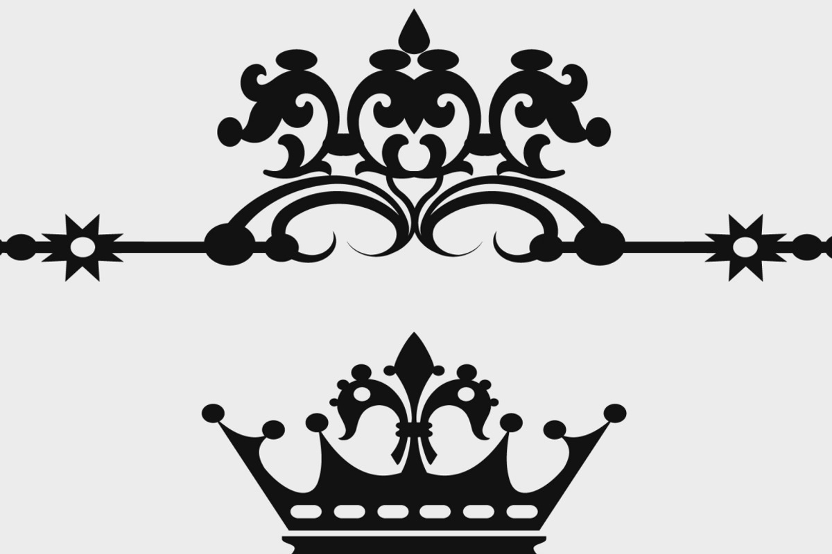 Set Vintage Elements, an Outline Icon by kio (Photo 3 of 3)