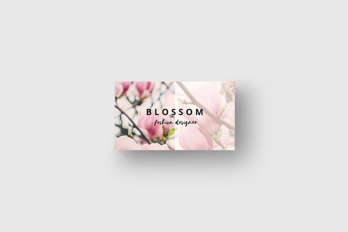 Vintage flower business card, a Business Card Template by AgataCreate (Photo 4 of 5)