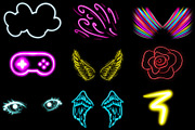 20 Neon Light Overlay Backgrounds, a Background Graphic by Studio Angel Arts (Thumbnail 3 of 7)