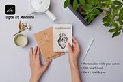 Valentine Self Love Affirmation Card, a Card Template by Digital Art Mahdiseño (Thumbnail 9 of 10)