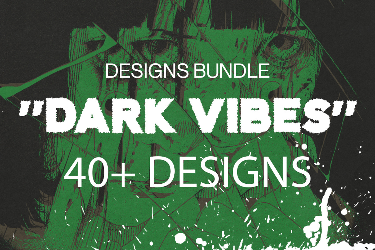 40+ Dark Vibes Designs Bundle, an Object Graphic by Pahlevi Studio (Photo 1 of 6)