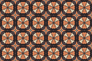 Flower Floral Batik Seamless Pattern