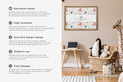 Landscape Frame in Baby Room Mock-up, a Print Template by Branda Keeps (Thumbnail 2 of 30)