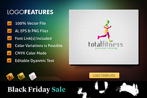 Total Fitness - Logo Template
