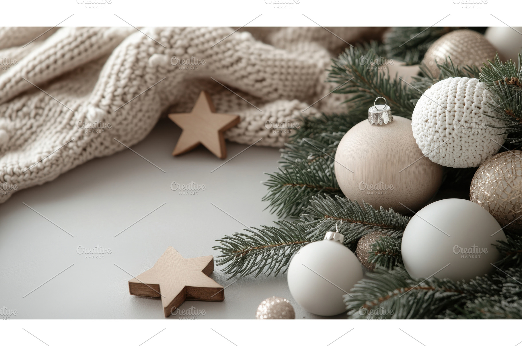 Elegant Christmas Decor with Neutral, a Holiday Photo by tilialucida