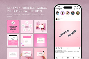 Pink Instagram Post CANVA