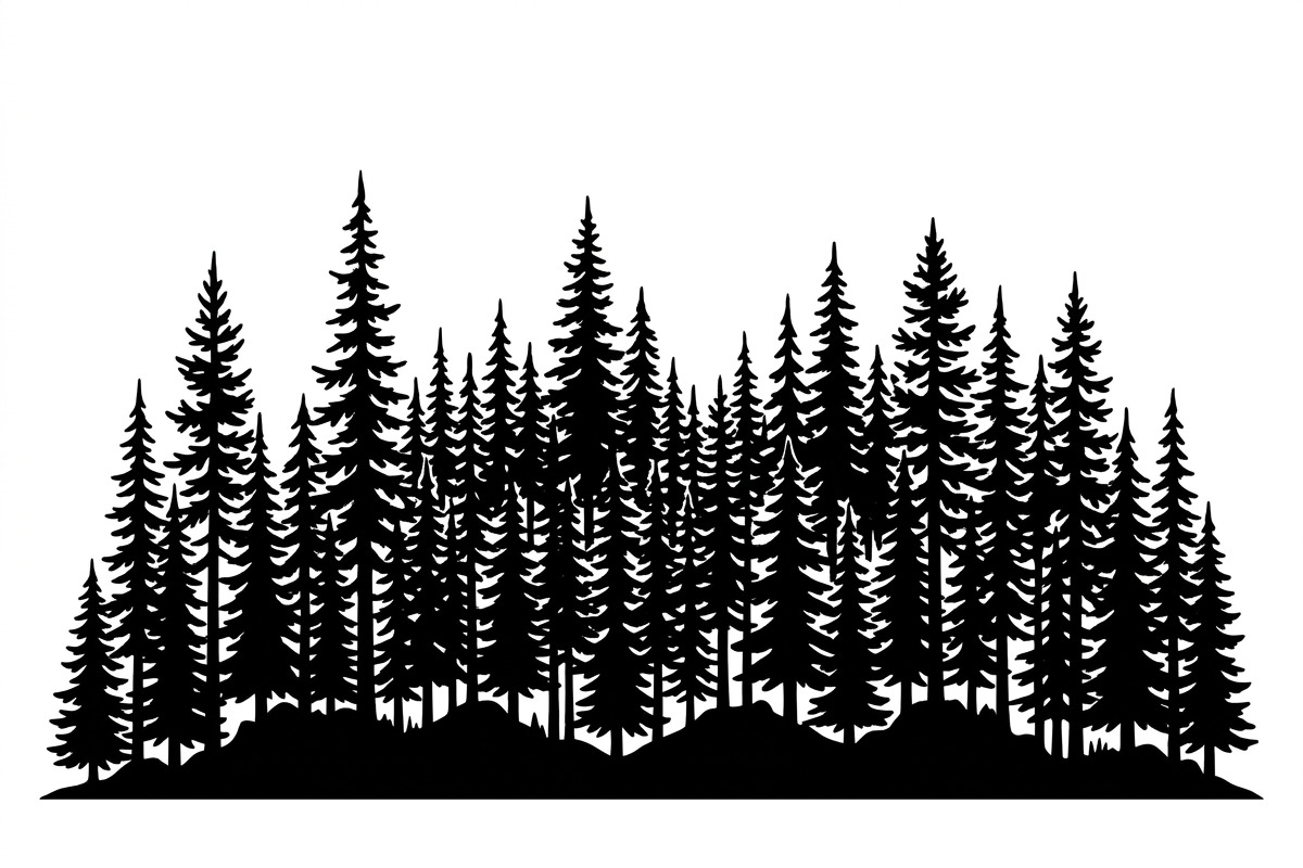 Majestic Pine Trees SVG, a Finance Illustration by Amazin_art (Photo 11 of 34)