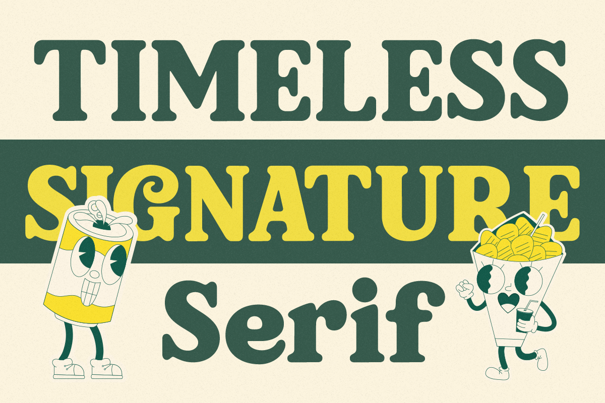 Curlonia Retro Display Serif Font, a Serif Font by Rasio Studio (Photo 3 of 9)