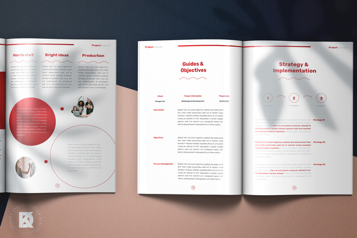 Red Project Proposal / Brochure, a Brochure Template by Kahuna Design (Photo 7 of 12)