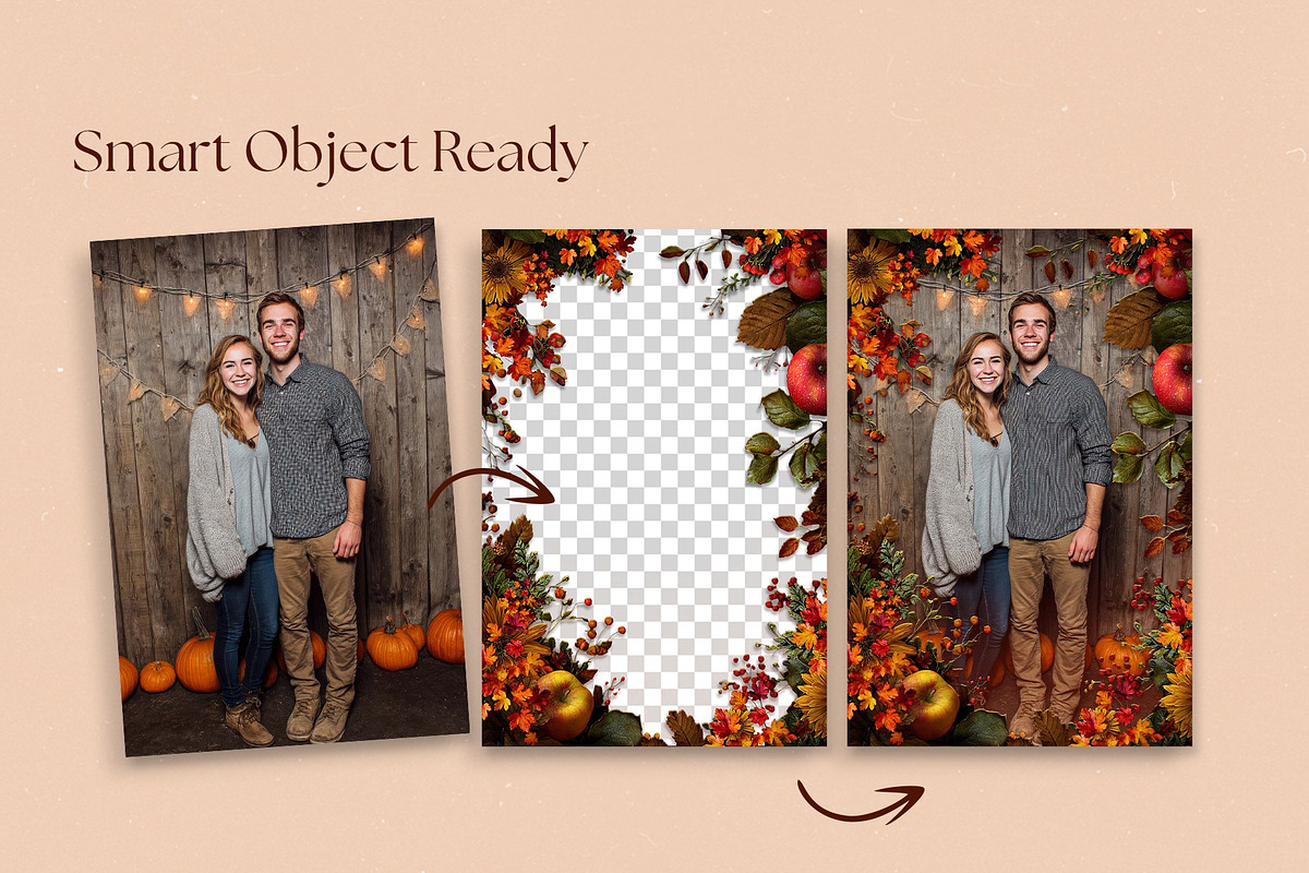 Autumn Photo Frame Template, a Layer Style Add-On by DesignerCandies (Photo 3 of 7)
