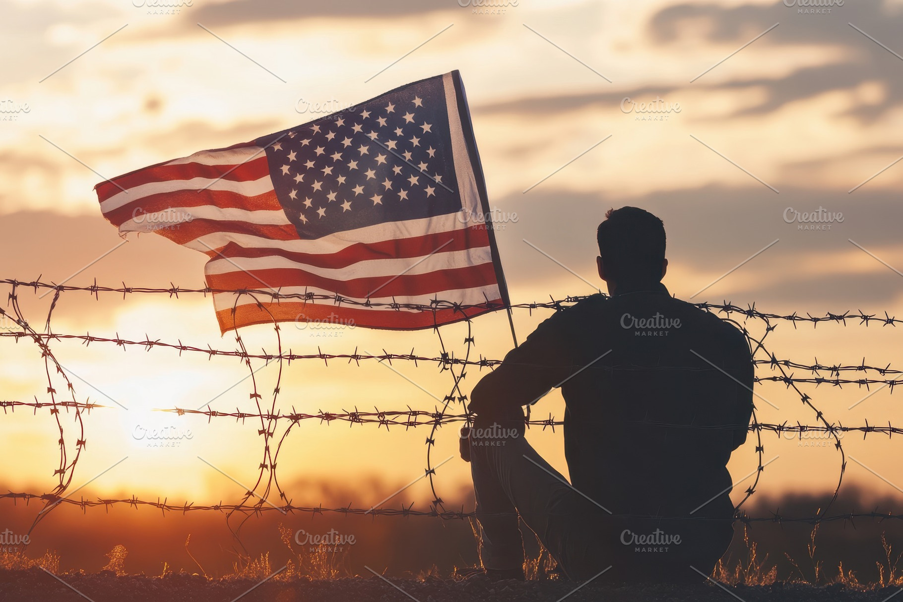 Symbolic representation of the USA, a Photo by Pavel_design