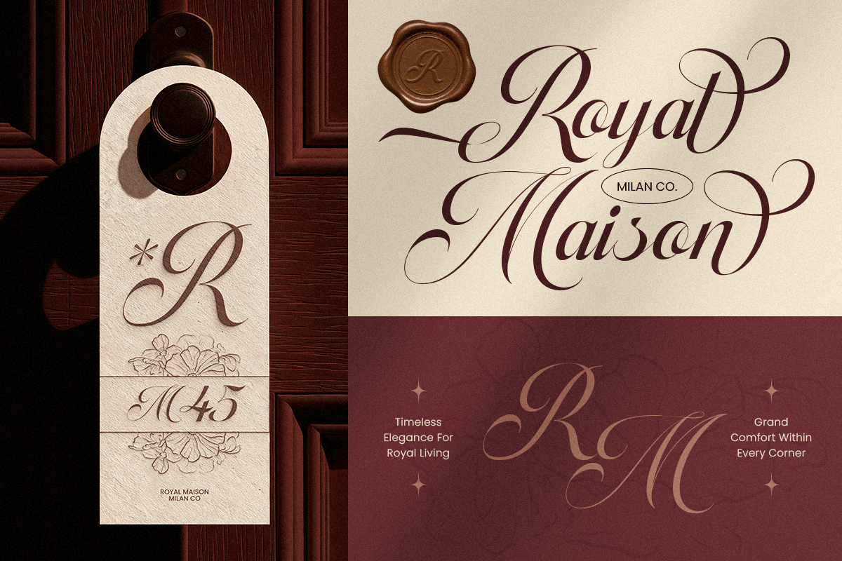 Amoura - Elegant Luxury Script Font, a Script Font by Sensatype (Photo 2 of 13)
