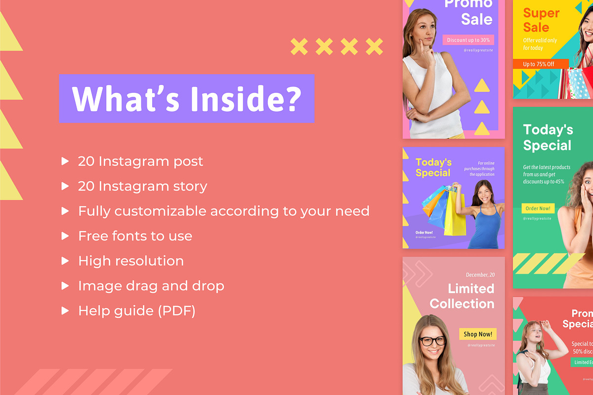 Playful Promo Banner Canva Template, a Social Media Template by Brandearth RRGraph (Photo 2 of 8)