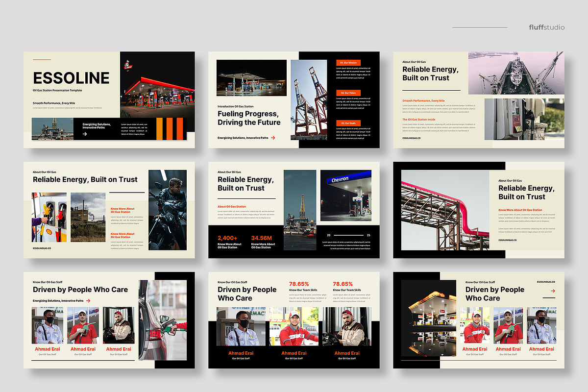 Oil & Gas Powerpoint Template, a Presentation Template by fluffstudio (Photo 2 of 4)