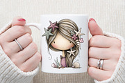 Watercolor Clip Art Mermaid, an Illustration by Sublimation Artist (Thumbnail 5 of 6)