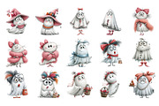 Whimsical Coquette Ghost Clipart, a Seasonal Illustration by Nicolle's Colorful Art (Thumbnail 6 of 6)