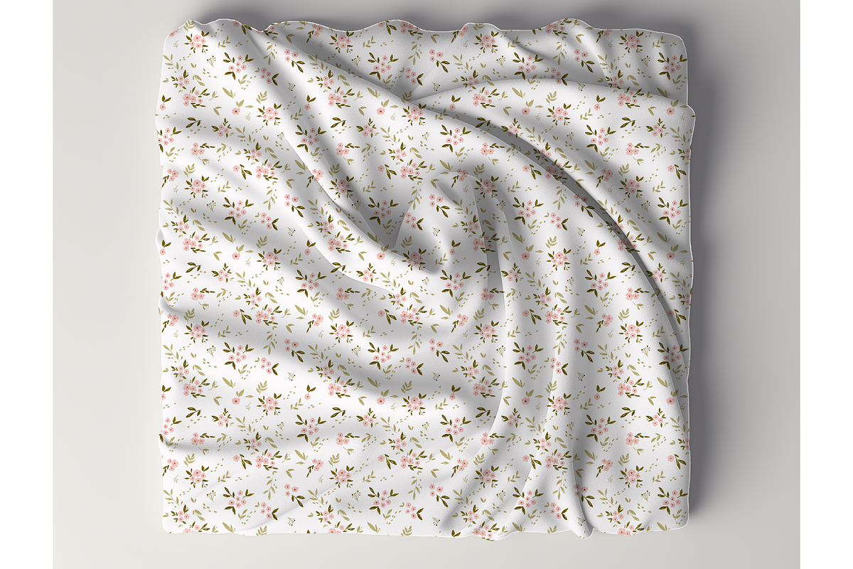 Watercolor Floral Seamless Pattern, a Pattern Graphic by OwlAndFern (Photo 2 of 11)