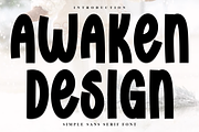 Awaken Design, a Script Font by InermediaSTUDIO (Thumbnail 1 of 7)