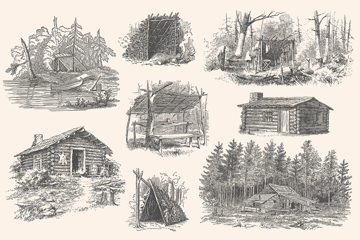 Adventure - Vintage Illustration Set, an Illustration by Graphic Goods (Photo 10 of 11)