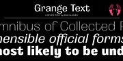 Grange Text, a Sans Serif Font by Device (Thumbnail 5 of 5)