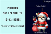 Watercolor Christmas Chihuahua Png, an Illustration by SinaCreation (Thumbnail 6 of 7)
