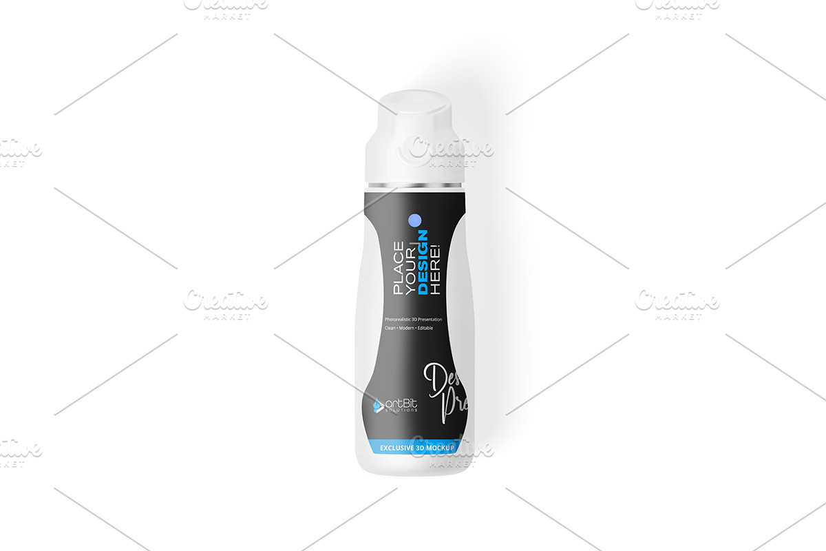 Electric Heating Water Bottle Mockup, a Packaging Mockup by artBit Design Studio (Photo 4 of 9)