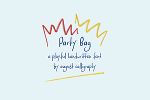 Party Bag Playful Handwriting Font